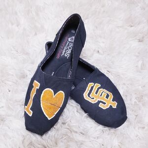 BOBS from Skechers Slip On Flats I Love San Francisco Shoes Memory Foam Size 6.5